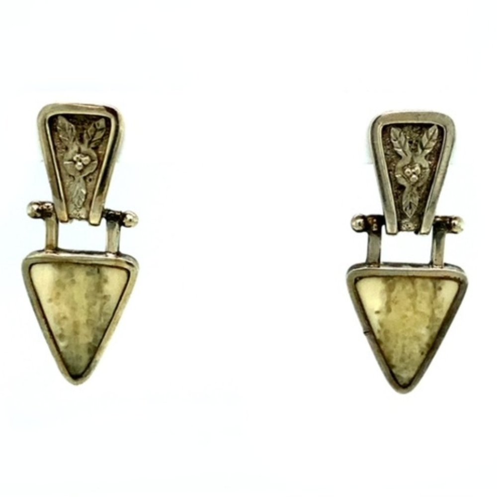 Zealandia Sterling Silver Dangle Earrings 1 5/16"